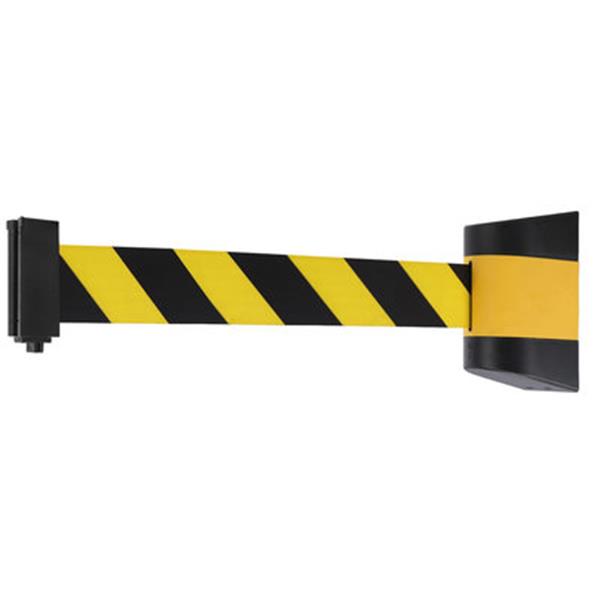 Grote foto afzetpalen met banner beursscherm zakelijke goederen winkel en inventaris