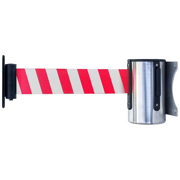 Grote foto afzetpalen met banner beursscherm zakelijke goederen winkel en inventaris