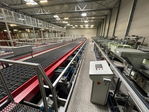 Grote foto aweta 2xg av 8 36 1 sorteerlijn voor appels en peren met 2 x 8 banen en 32 uitgangen agrarisch tuinbouw