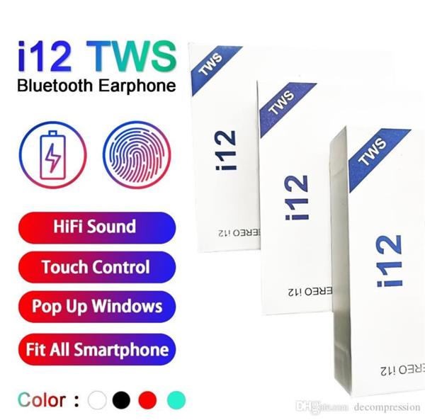 Grote foto i12 touchcontrol in ear oortjes draadloos bluetooth geen airpods inear audio tv en foto koptelefoons