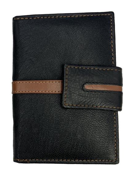 Grote foto leren rits portemonnee met overslag merk flores lederwaren kleding dames sieraden