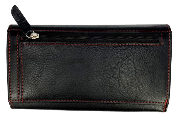 Grote foto leren portemonnee met overslag merk flores lederwaren kleding dames sieraden