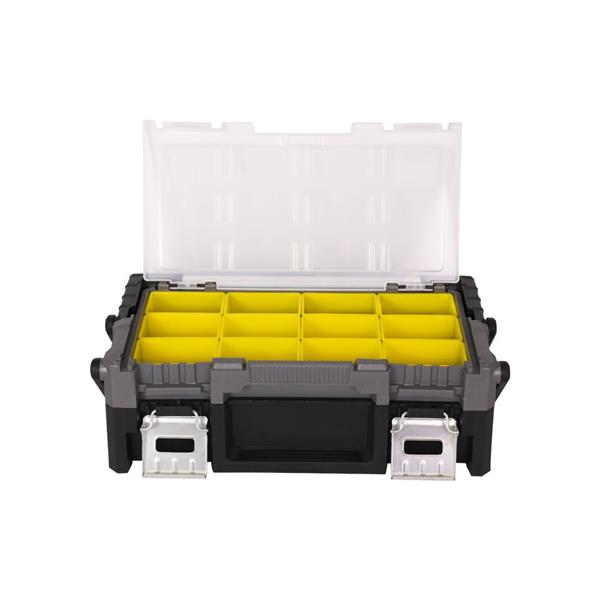 Grote foto nieuwe gereedschapbox voor de werkbank doe het zelf en verbouw werkbanken