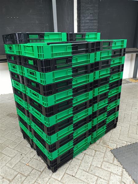 Grote foto nieuwe krattten groen zwart watersport en boten accessoires en onderhoud