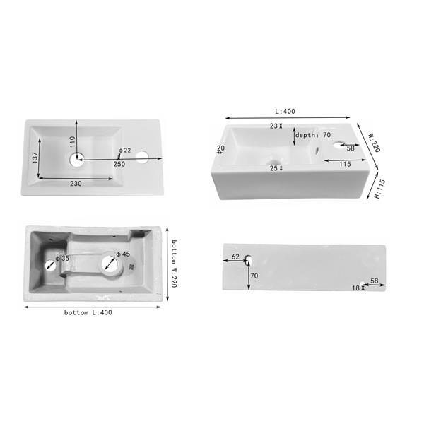 Grote foto fontein hura l wit h11 5 x b40 x d22 cm huis en inrichting complete badkamers