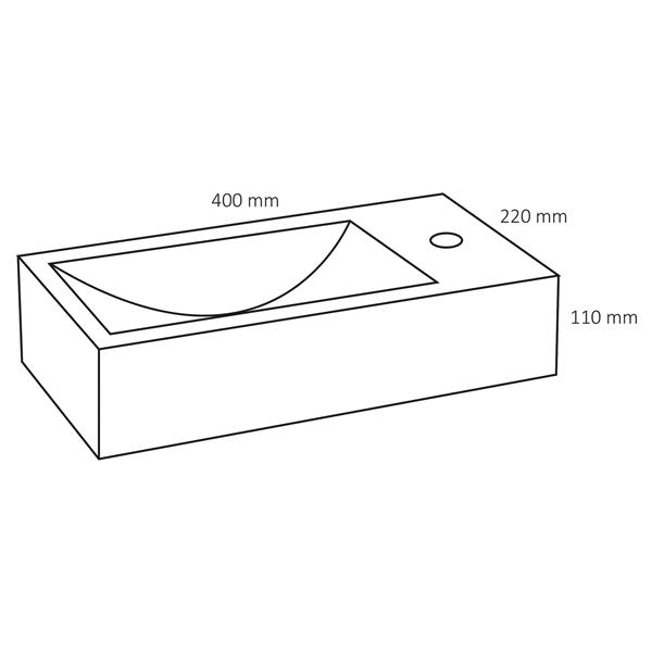 Grote foto fontein hura l limestone h11 x b40 x d22 cm huis en inrichting complete badkamers
