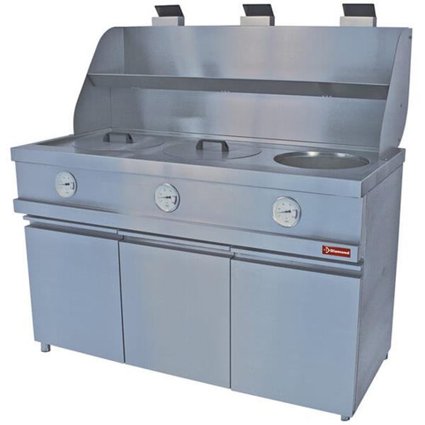 Grote foto gasfriteuse heavy duty 3 ronde kuipen mechanisch diamond mika 3 mc diversen overige diversen