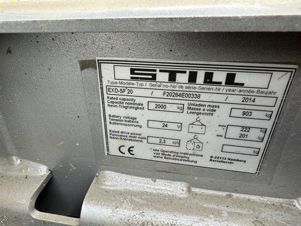 Grote foto vs 21863 elektrische duo stapelaar exd sf 20 initiele lift 1580mm doe het zelf en verbouw hefwerktuigen