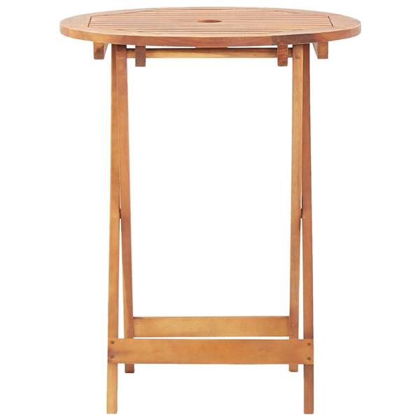 Grote foto vidaxl 3 delige bistroset stof en massief hout cr mewit tuin en terras tuinmeubelen
