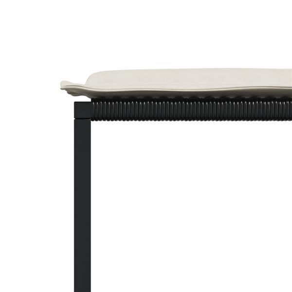 Grote foto vidaxl 9 delige tuinset poly rattan zwart tuin en terras tuinmeubelen