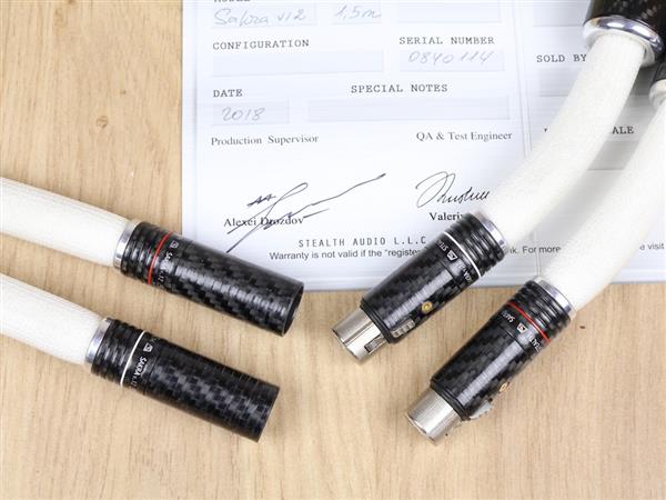 Grote foto stealth audio cables sakra v12 highend audio interconnects xlr 1 5 metre audio tv en foto onderdelen en accessoires