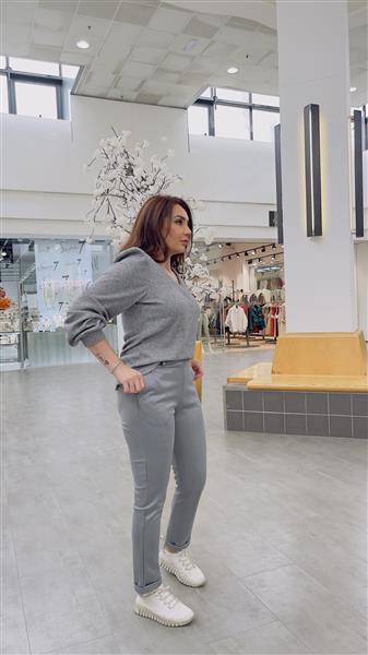 Grote foto trui chastar 1091 silver kleding dames truien en vesten