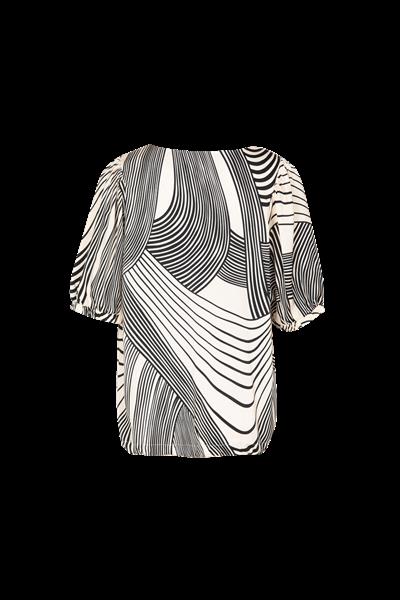 Grote foto beau top 24vfg12 zand zwart kleding dames t shirts