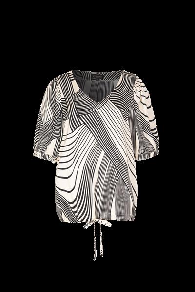 Grote foto beau top 24vfg12 zand zwart kleding dames t shirts