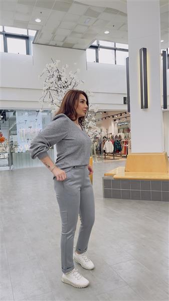 Grote foto trui chastar 1091 silver kleding dames truien en vesten
