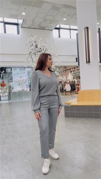 Grote foto trui chastar 1091 silver kleding dames truien en vesten