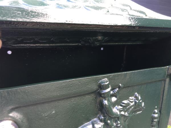 Grote foto brievenbus alu donkergroen tuin en terras overige tuin en terras