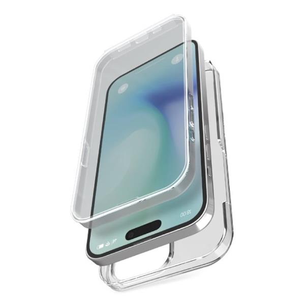 Grote foto iphone 16 plus full body hoesje 360 transparant voorkant achterkant silicone cover telecommunicatie mobieltjes