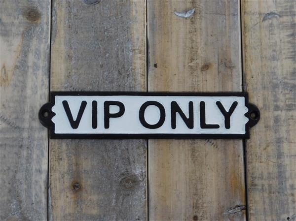 Grote foto vip only gemaakt van gietijzer doe het zelf en verbouw materialen en producten