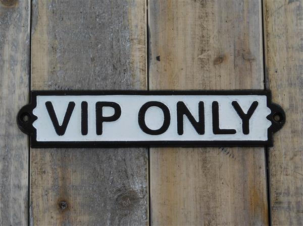 Grote foto vip only gemaakt van gietijzer doe het zelf en verbouw materialen en producten