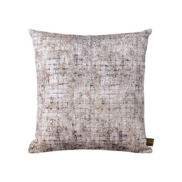 Grote foto curt cream fluwelen vierkante kussen met vierkante print 50h x 50l huis en inrichting woningdecoratie