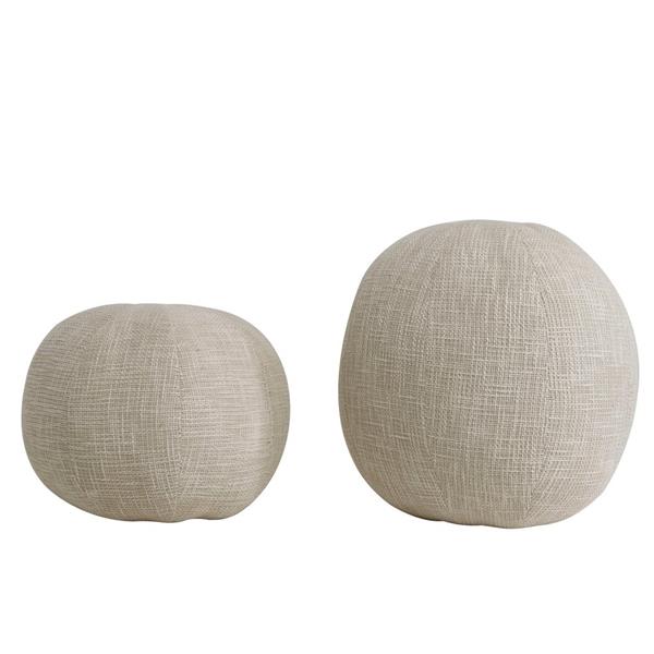 Grote foto sanah cream boucl kussenbal s 30w x 30h huis en inrichting woningdecoratie