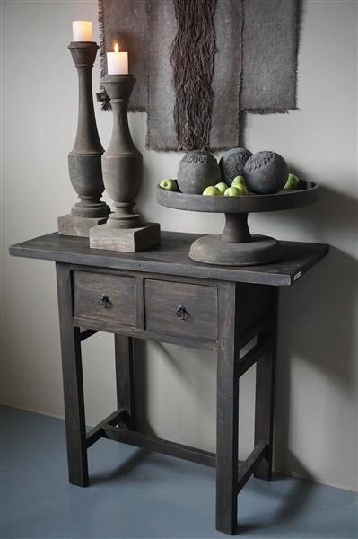 Grote foto sidetable vintage 2 lades h80 x b91 x d40 5 cm huis en inrichting woningdecoratie