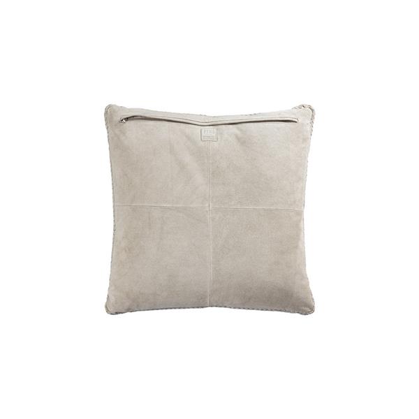 Grote foto suky taupe su de leren kussen vierkant 60h x 60l huis en inrichting woningdecoratie