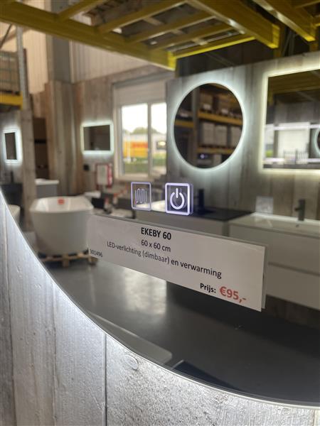 Grote foto aktie badkamerspiegel led verwarming n 95 huis en inrichting badkamerspiegels