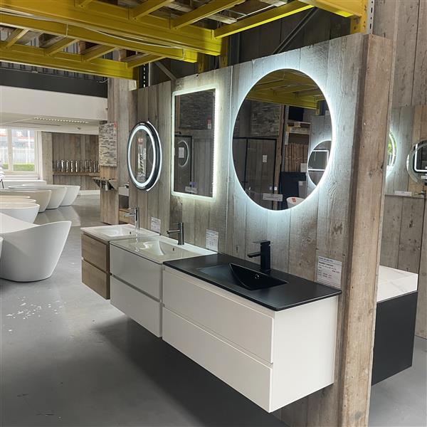 Grote foto aktie badkamerspiegel led verwarming n 95 huis en inrichting badkamerspiegels