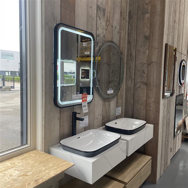 Grote foto aktie badkamerspiegel led verwarming n 95 huis en inrichting badkamerspiegels