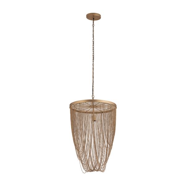 Grote foto nishan gold ijzeren kettingen ronde hanglamp s huis en inrichting woningdecoratie