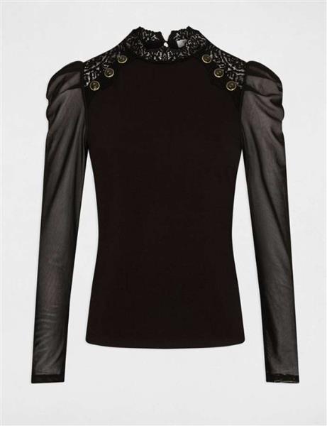 Grote foto top tromi 241 black kleding dames t shirts