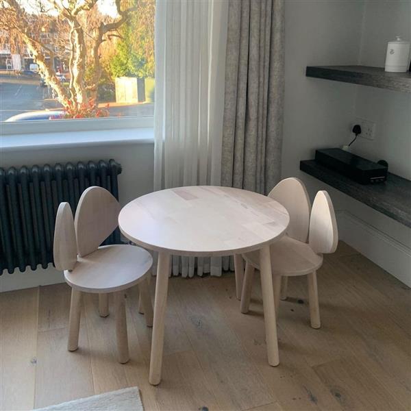 Grote foto houten set muis naturel tafel met stoeltje xl naturel kinderen en baby complete kinderkamers