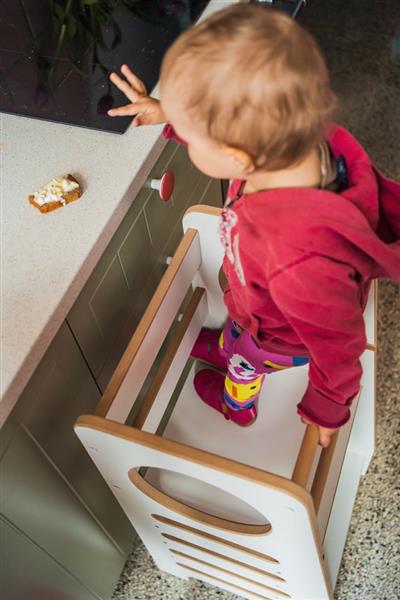 Grote foto kitchen helper classic zwart zwart kinderen en baby overige