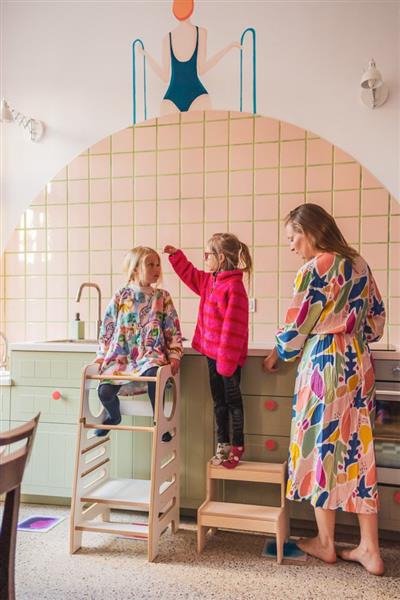 Grote foto kitchen helper classic zwart zwart kinderen en baby overige