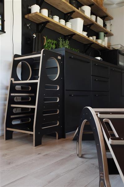 Grote foto kitchen helper classic zwart zwart kinderen en baby overige