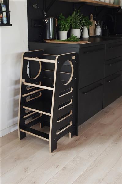 Grote foto kitchen helper classic zwart zwart kinderen en baby overige