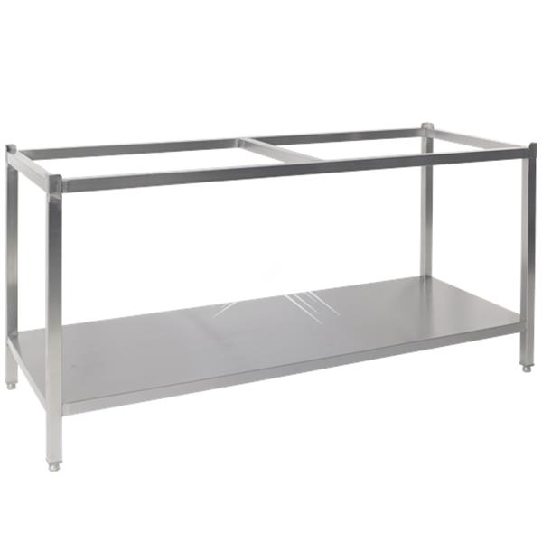 Grote foto rvs tafelonderstel met bodemschap 1700x600x900 mm diversen overige diversen