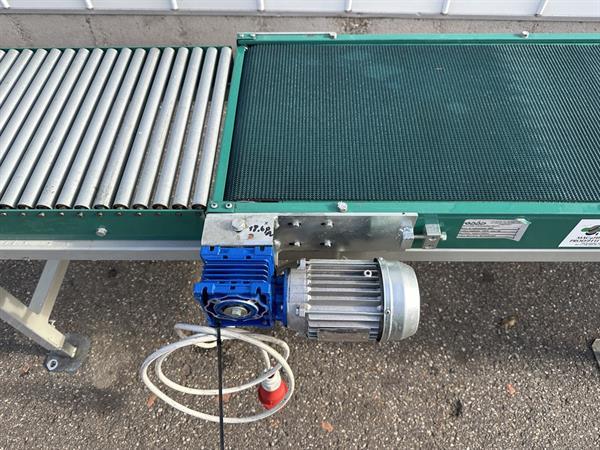 Grote foto sado transportband 105 cm x 40 rollenbaan 65 x 40 cm agrarisch transportbanden