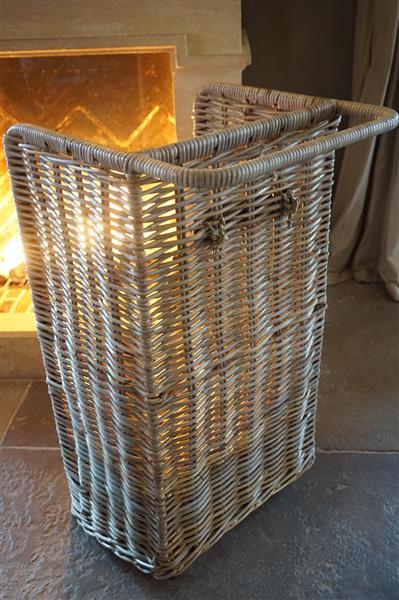 Grote foto haardmand met hendel en wielen 90x45x35 cm huis en inrichting woningdecoratie