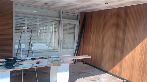 Grote foto trippel ayous thermowood 21mm dik 132mm doe het zelf en verbouw hout en planken
