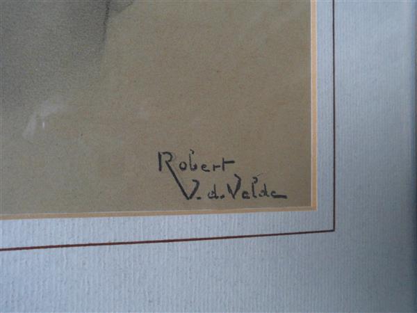 Grote foto potloodtekening vrouwengezicht antiek en kunst klassiek