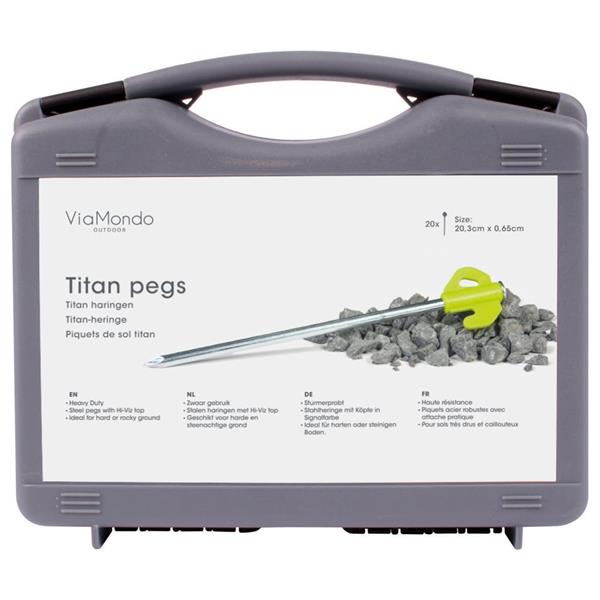 Grote foto viamondo titan haringen box 20st. caravans en kamperen tenten