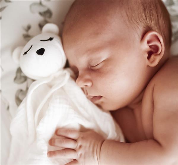 Grote foto speenknuffel beertje white wit kinderen en baby poppen