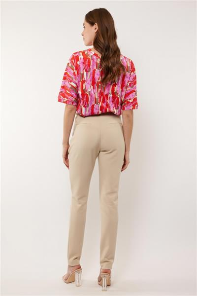 Grote foto milou broek 24vyg02 zand kleding dames broeken en pantalons