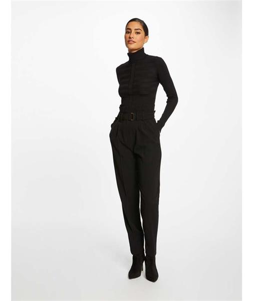 Grote foto long sleeved jumper turtleneck wine 132 mentos black kleding dames overige kledingstukken