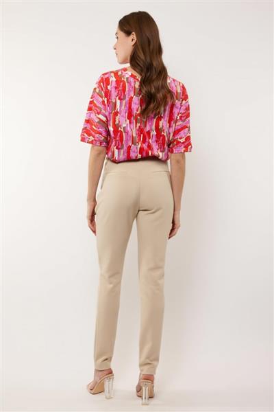 Grote foto milou broek 24vyg02 zand kleding dames broeken en pantalons