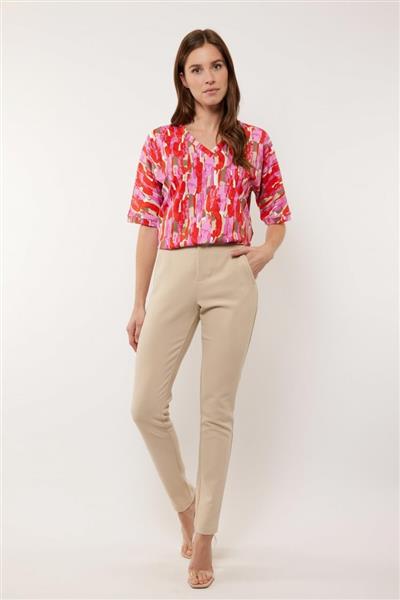 Grote foto milou broek 24vyg02 zand kleding dames broeken en pantalons