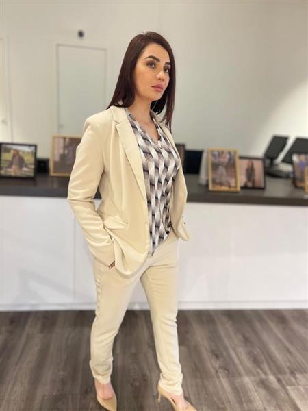 Grote foto milou broek 24vyg02 zand kleding dames broeken en pantalons
